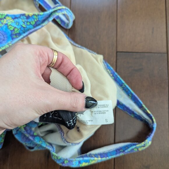 DITSY FLORAL PRINT VINTAGE TANK TOP BODYSUIT - Picture 2 of 4